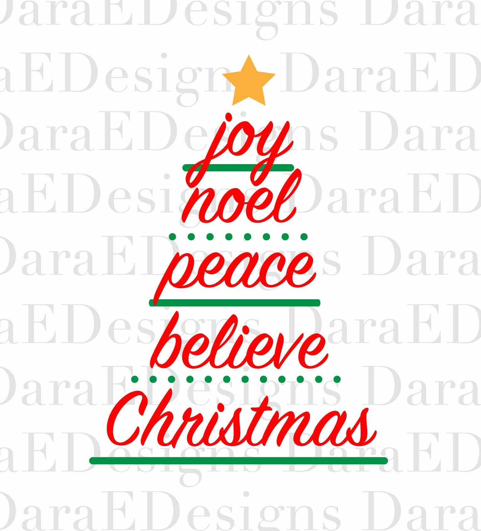 Download Christmas Words Tree Svg Cut File For Cricut And Silhouette Etsy