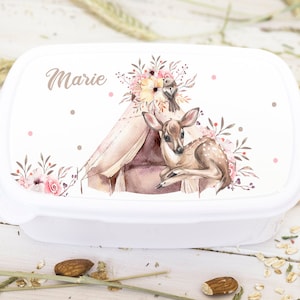 Boîte à pain avec nom, boîte à pain filles, boîte à pain, boîte à pain pour l’école, jardin d’enfants, boîte à pain personnalisée pour la maternelle, école,
