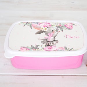 Brotdose mit Namen, Brotdose für Mädchen, Kindergartenbox, Brotdose für