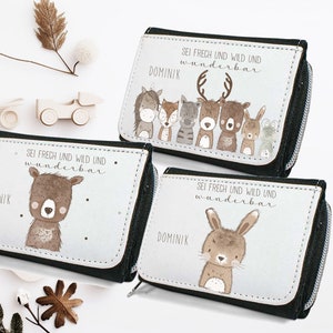Geldbeutel personalisiert für Kinder/ Geschenk zum Geburtstag / Wild wunderbar / Junge Mädchen Geschenk Göldbörse