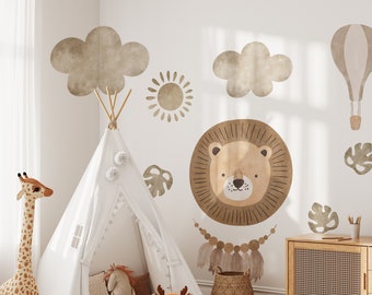 Wall tattoo / wall sticker / wall sticker / children's piece / lion / boho / small lion