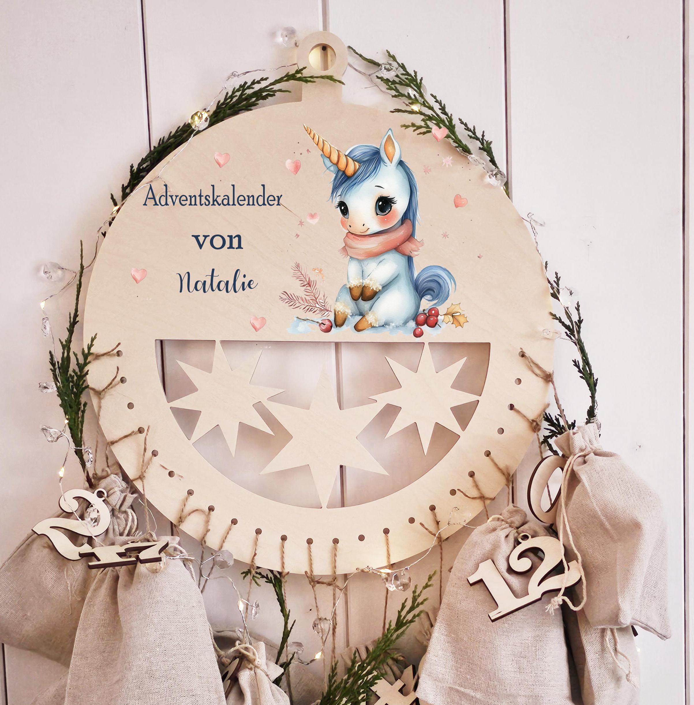 Striefchen® Einhorn Adventskalender Zum Selbstbefüllen – Personalisierbar Mit Namen