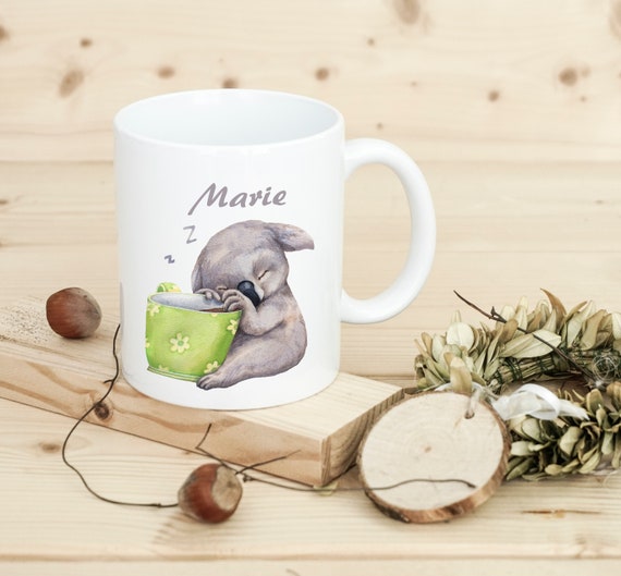 Tasse mit Namen, Koala, Tasse, Kaffeetasse, für Freundin, Spruch, personalisierte Tasse, Geburtstag, als Geschenk, Schulabschluss,