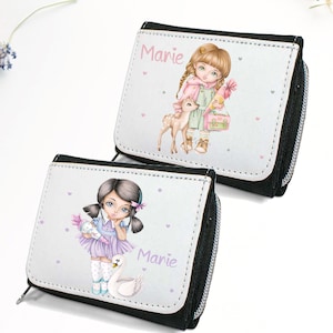 Geldbeutel Schulkind Ballerina / Rehe Walmotiv Zucketüte Geschenk Einschulung Geld