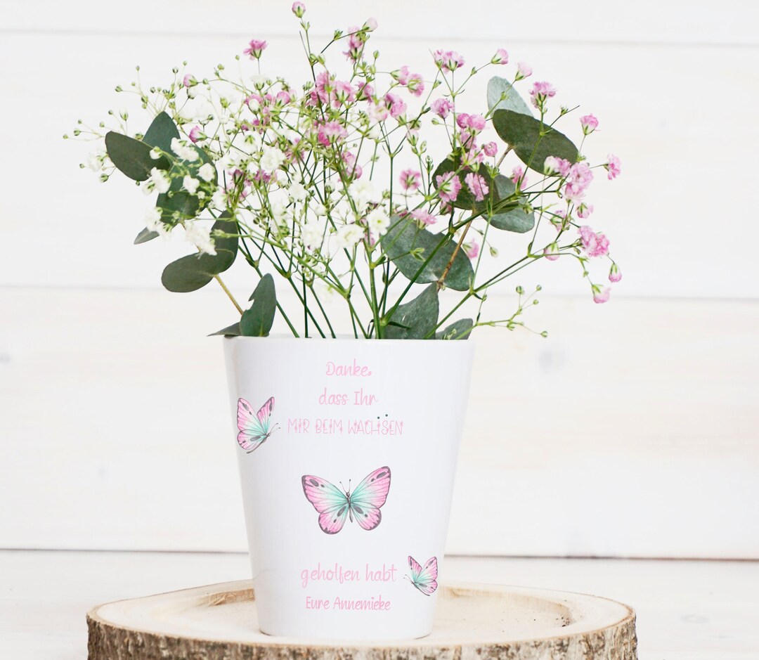 Abschiedsgeschenk Erzieher Blumentopf Schmetterlinge Blumen Geschenk abschiedsgeschenk-erzieher-blumentopf-schmetterlinge-blumen-geschenk