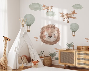 Wall sticker / wall decal / children's sticker / lion / boho / little lion