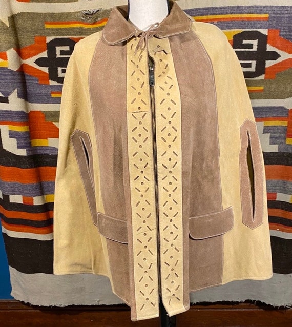 Amazing Suede Poncho/Cape