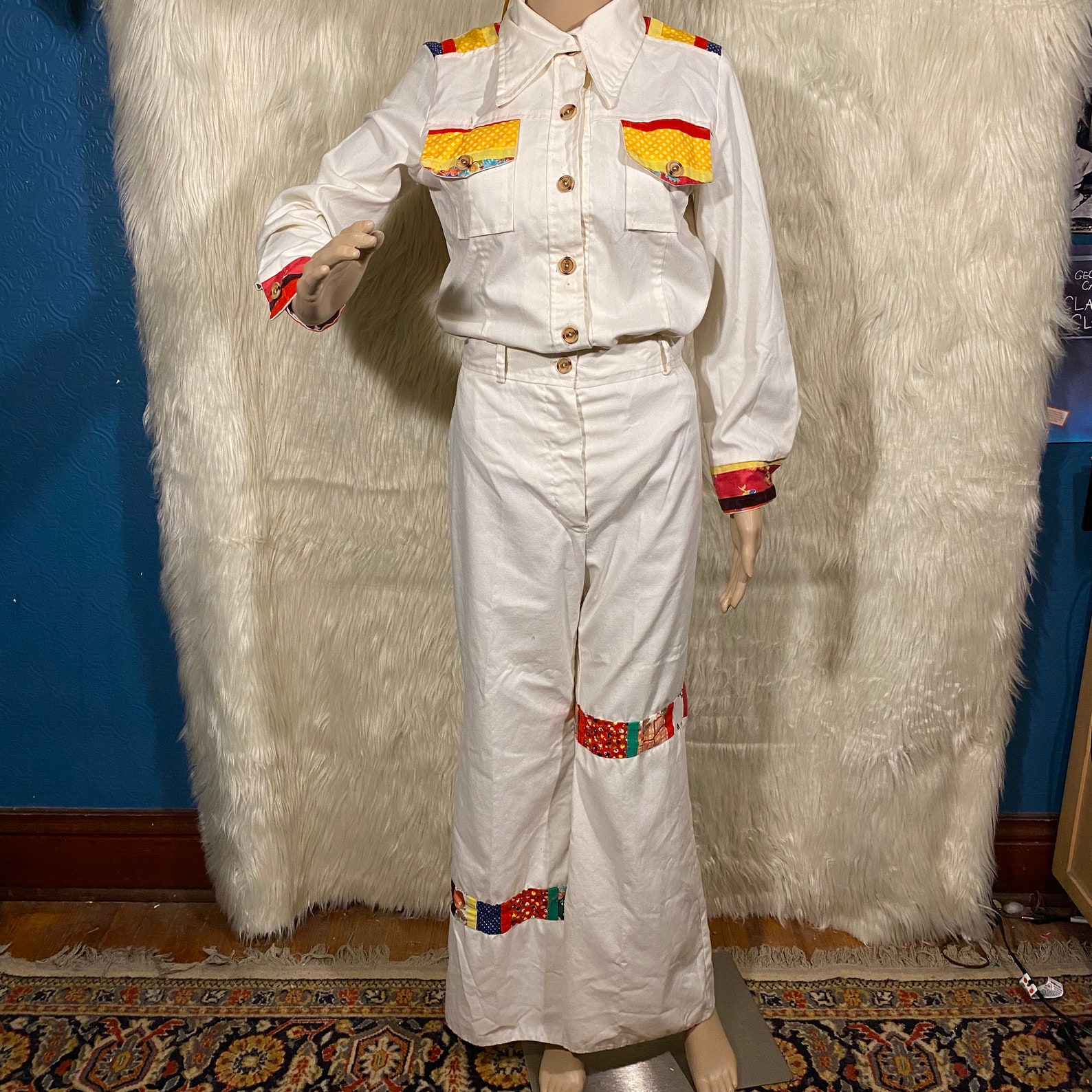 70s Rock N Roll Bell Bottom Suit Set Unisex Etsy