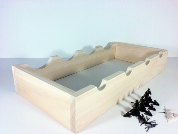 Diy Wine Rack Natural Unfinished Countertop 4 Bottle Etsy