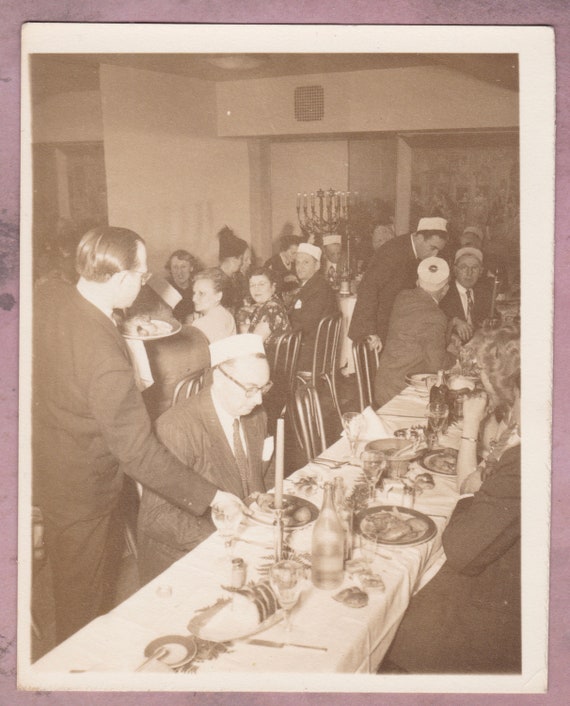 Vintage Photo Jewish Wedding Reception Bukharian Food Etsy