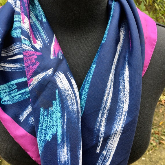 Abstract 1980s scarf, 80s style, eighties fashion… - image 2