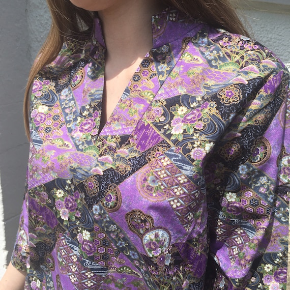 80s vintage blouse, Chinese vintage blouse, New W… - image 6