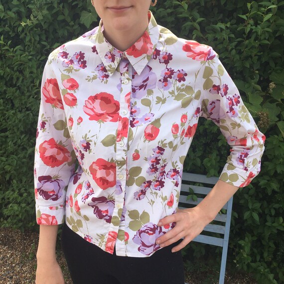 Buy Laura Ashley Shirt, Vintage Laura Ashley, Laura Ashley Roses 