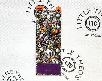 Halloween Badge Buddy: Gruseliger Kürbis, Vertikal oder Horizontal