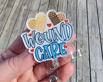 Porta badge per infermieri specializzati nella cura delle ferite: porta badge medico in acrilico