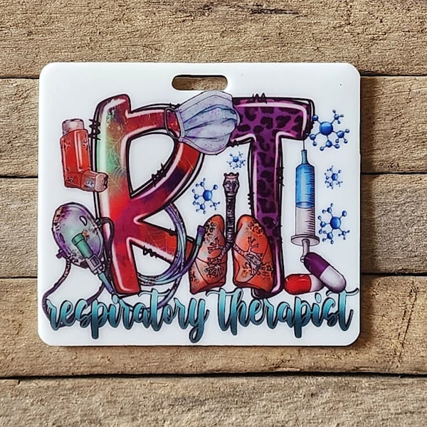 Respiratory Therapist Badge Card Etsy