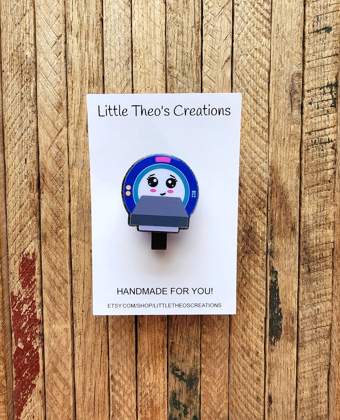 MRI Badge Reel, MRI Safe Badge Reel, MRI Tech Gift, Glow in the Dark