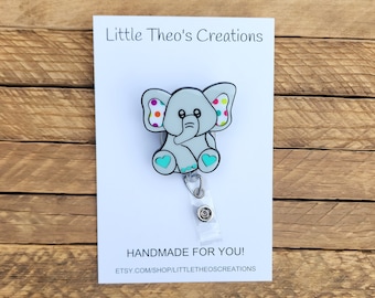 Elephant Badge Reel – Nurse ID Holder Pediatric