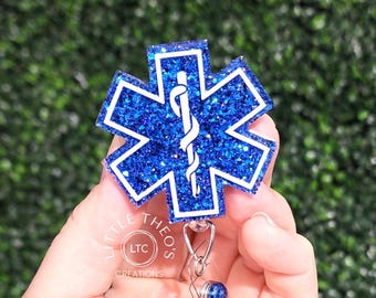 Star of Life Abzeichen Reel: EMT EMS Sanitäter Medallion Clip