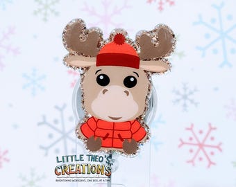 Portabadge Moose in Puffer Jacket: porta badge invernale