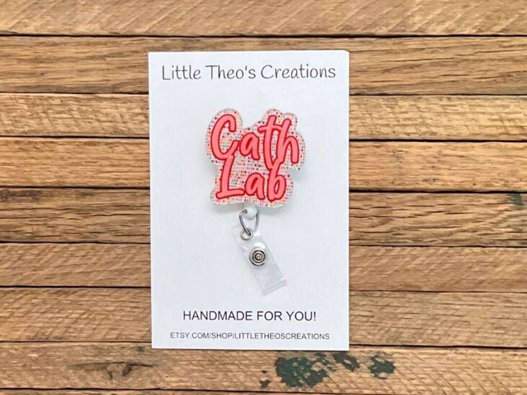 Cath Lab Badge Reel Cath Lab Tech Badge Reel Medical Badge Etsy