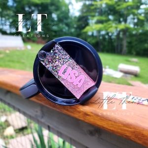 Custom Name Tag for Tumbler – Personalized Tumbler Name Plate, Acrylic Cup Tag for Stanley, Teacher or Nurse Gift, Name Charm for Lid