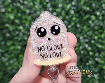Condom Badge Reel, Safe Sex Awareness ID Holder
