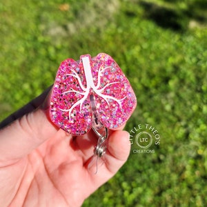 Longbadgehaspel: cadeau voor ademhalingstherapeut van acryl