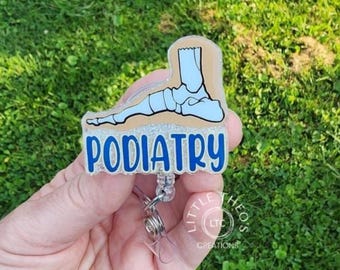 Podiatry Foot Badge Reel, Medical Nurse Gift