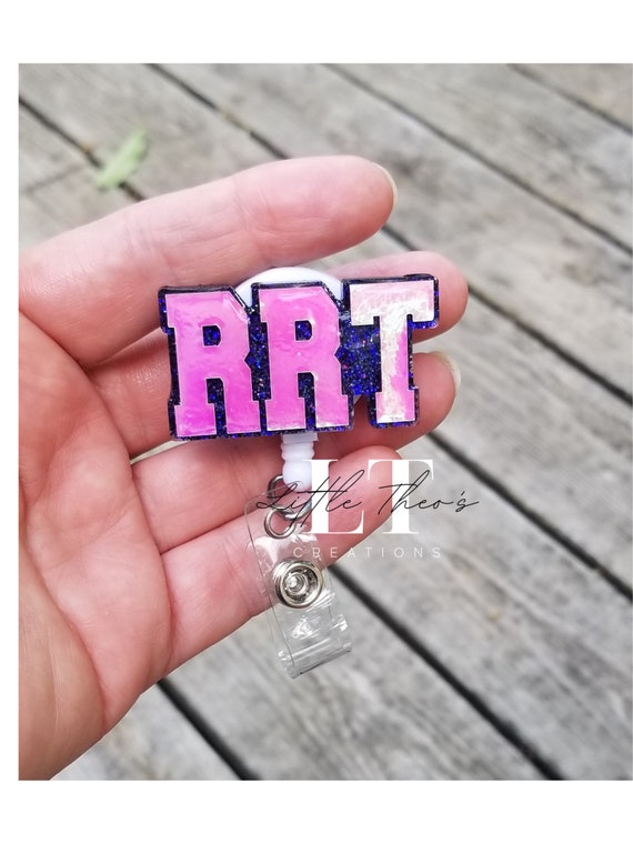 RRT Badge Reel, Respiratory Therapist Badge Reel, RRT Gift