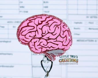 Carrete de insignias cerebrales: regalo de neurólogo y psicólogo