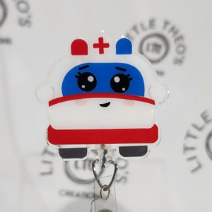 Ambulance Badge Reel, Wee Woo Badge Reel, Ambulance Dispatcher Badge Reel