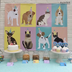 Girls Adopt a Pet Party Instant Download Girls Birthday Party Decor Pet Adoption Party Pet Theme Birthday Printables Dog Cat Party PWL4 image 2