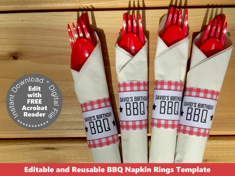 Printable Back garden BBQ Napkin Ring Template BBQ Napkin Holder Summer season BBQ Bbq Occasion Barbecue Occasion Barbecue Decorations Down load pwl8 picture about Printable Napkin Rings Template titled Printable Backyard garden BBQ Napkin Ring Template BBQ Napkin Holder Summer season BBQ Bbq Bash Barbecue Occasion Barbecue Decorations Down load pwl8