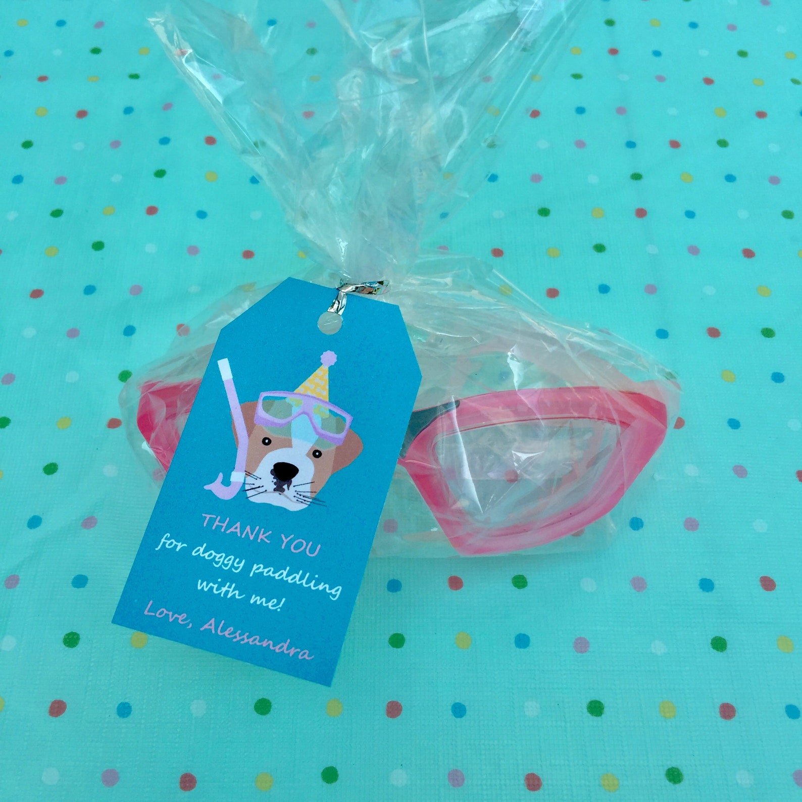 Pool Party Favor Pool Party Activity Swim Party Favor Puppy Etsy