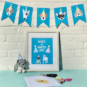 Dog Party Hat Printable Dog Hat Puppy Party Dog Party Decor - Etsy