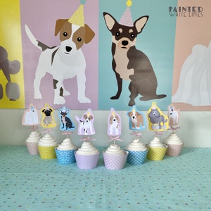 Dog Cupcake Topper Printable Cupcake Toppers Printable Puppy Cupcake ...