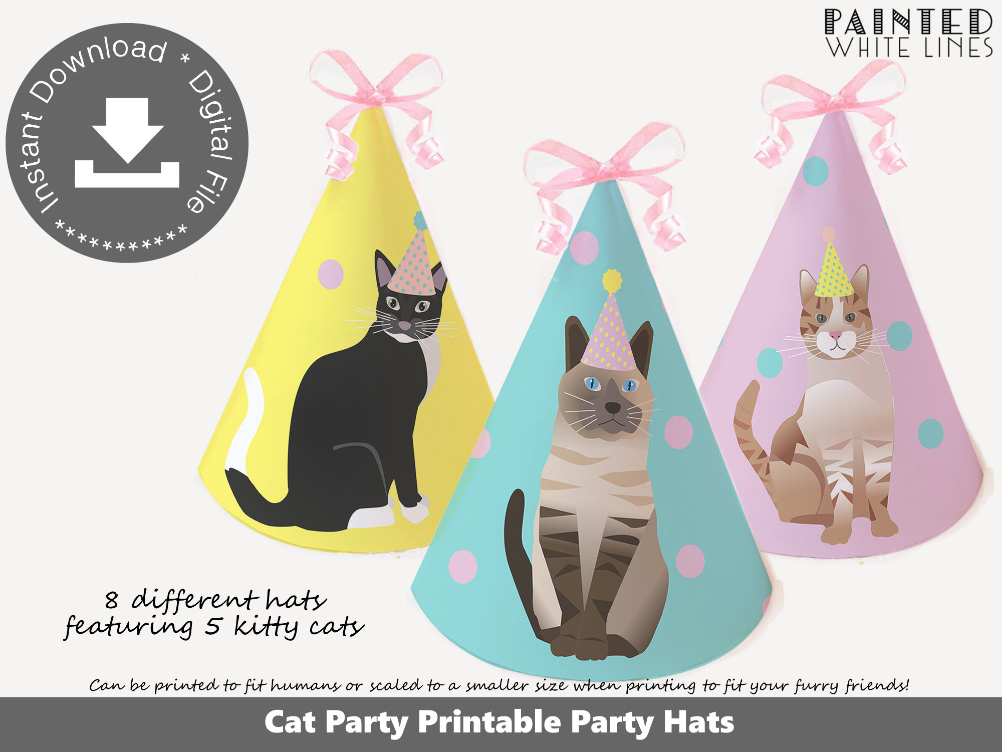 Cat Party Hat Printable Cat Hat Kitten Party Cat Party Decor Cat Birthday  Kitty Cat Party Girls Birthday Party Idea Cat Party Favors PWL22 With Regard To Blank Cat In The Hat Template Cat Party Hat Printable Cat Hat Kitten Party Cat Party Decor Cat Birthday  Kitty Cat Party Girls Birthday Party Idea Cat Party Favors PWL22 With Regard To Blank Cat In The Hat Template