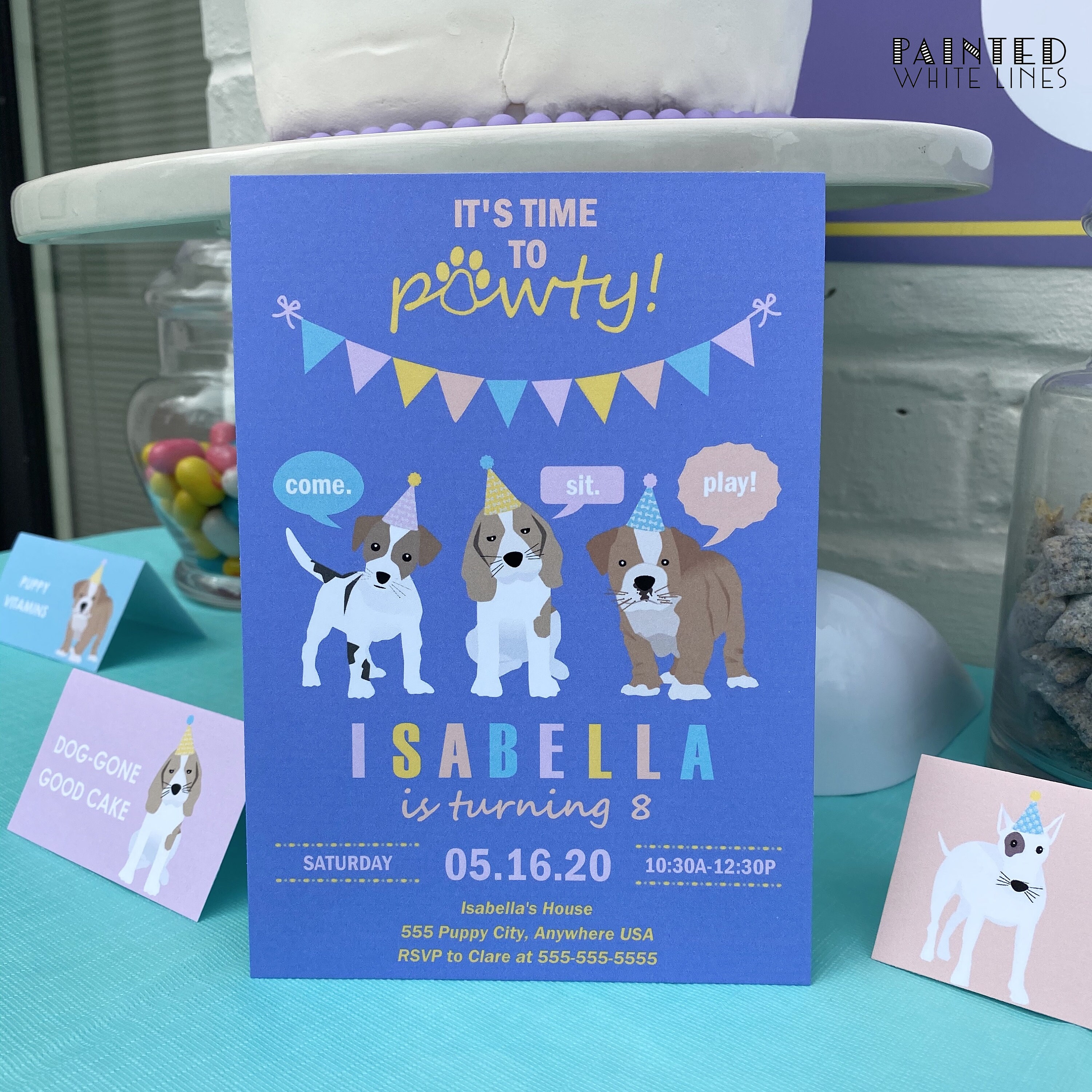 Puppy Dog Adoption Certificate Printable Girls Birthday Party Favor ...