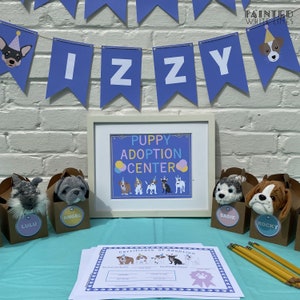 Puppy Dog Adoption Certificate Printable Girls Birthday Party Favor ...