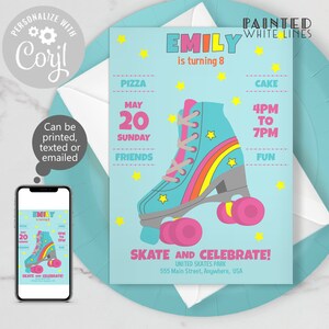 Roller Skate Party Favors Roller Skating Party Favors Printable Favor ...