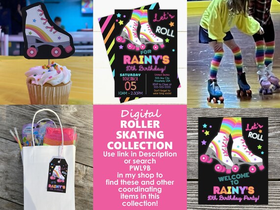 Immagine Commestibile Per Torta - Pattini A Rotelle Zebrati - Cake Topper Decorazione