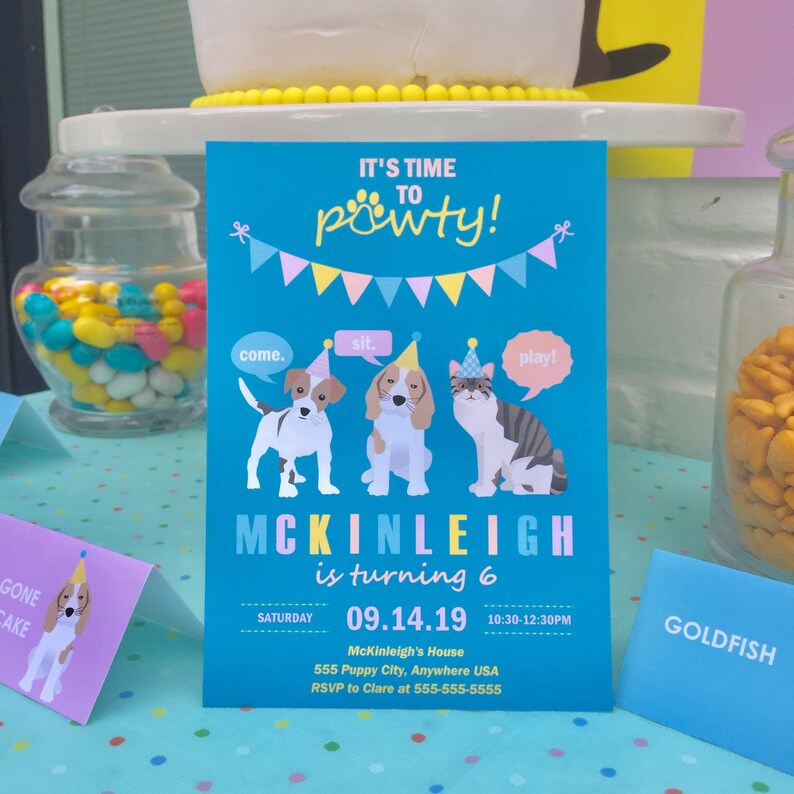 Pet Adoption Party Editable Favor Tags Printable Party Favor Tags Template Instant Download Adopt a Pet Party Gift Tags Party Favors PWL4 image 5