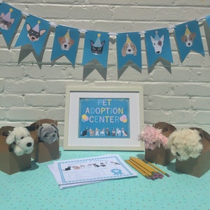 Cat and Dog Party Supplies Kitty and Puppy Party Theme Adopt a Pet Party Invitation Pet Adoption Party Printables Instant Download PWL4 image 7