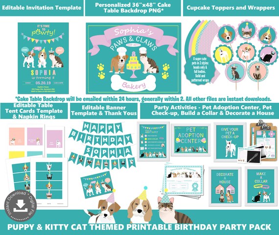 Adopt A Puppy Party Supplies