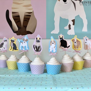 Girls Adopt a Pet Party Instant Download Girls Birthday Party Decor Pet Adoption Party Pet Theme Birthday Printables Dog Cat Party PWL4 image 5