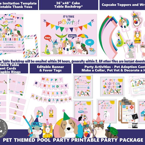 Adopt a Pet Party Etsy