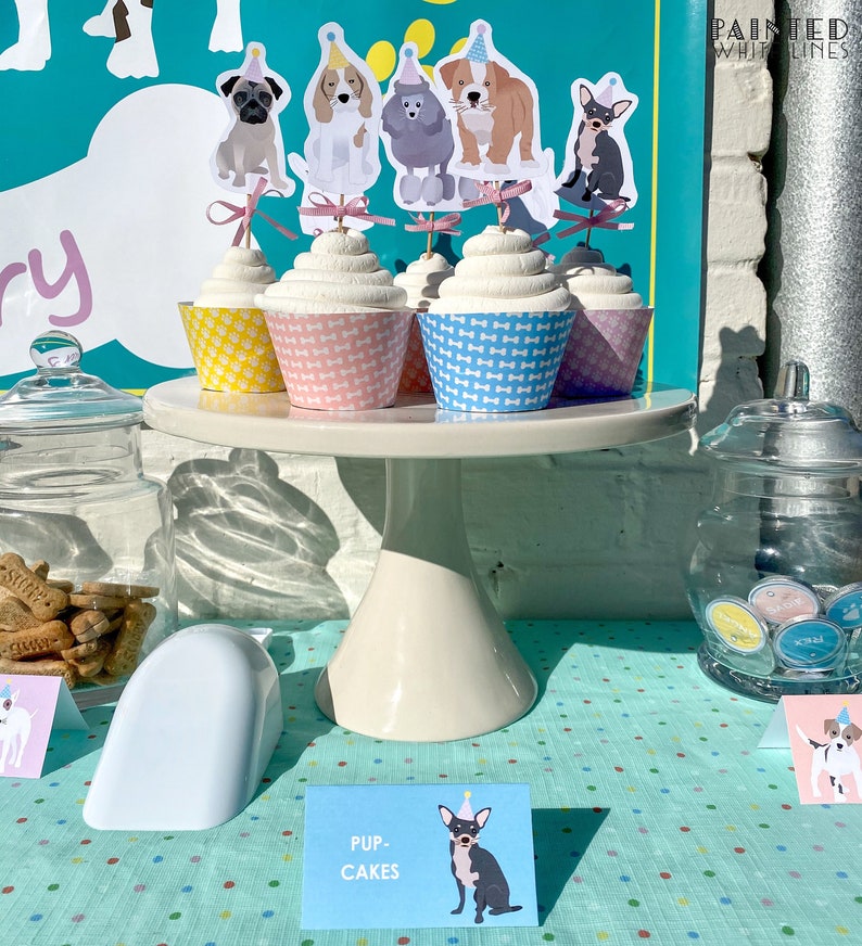 Dog Cupcake Topper Printable Cupcake Toppers Printable Puppy - Etsy