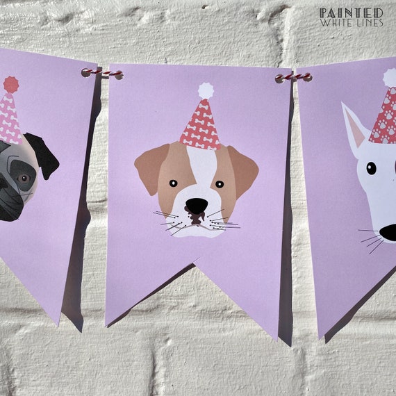 Puppy Party Food Labels Printable Party Favor Bag Topper Template