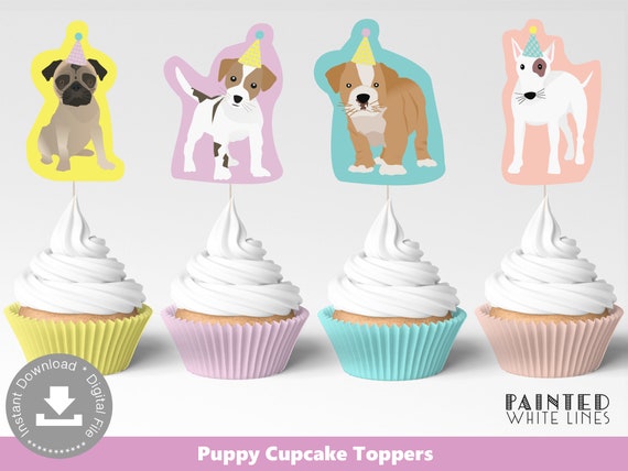 Themed Cake Topper Cupcake Toppers Printable Designs Printed Already A4  Photo Paper - 20 Themes